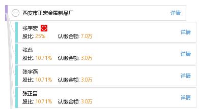 西安市正宏金屬制品廠 工商信息 信用報告 財務報表 電話地址查詢 天眼查